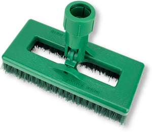 Cepillo Swivel Scrub Codificado 8" Verde