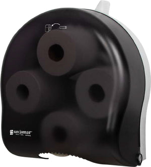 Dispensador carrusel Classic para papel higiénico 4 rollos negro