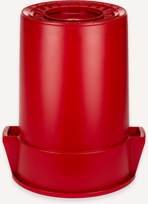 Bote de basura redondo Bronco de plástico 44 galones rojo