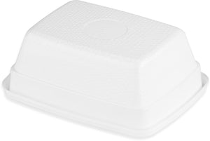 Bowl rectangular desechable para sopa 8 oz blanco caja con 1000