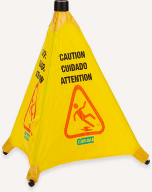 Cono emergente de precaución 20" amarillo