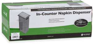 Dispensador de servilletas empotrable transparente