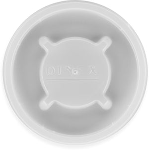 Tapa desechable para vasos Cambro y GET 2.761" translúcida caja con 1500