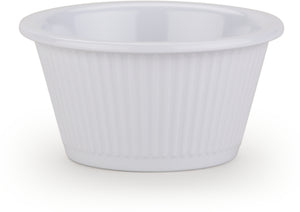 Ramekin para salsa ondulado 2 oz melamina blanco