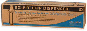 Dispensador Empotrable EZ-Fit Universal para Vasos 6-24 oz Tubo 23.25" Negro