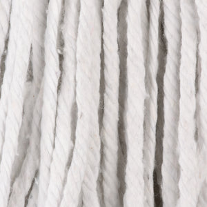 Cabezal de trapeador Flo-Pac grande looped-end blanco con banda roja