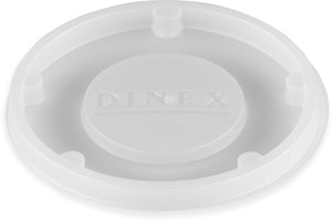 Tapa desechable para vasos Cambro y GET 5 oz 2.465" translúcida caja con 1500