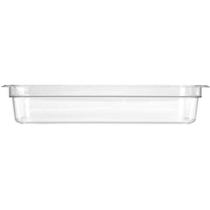 Camwear Full Size Clear Polycarbonate Food Pan - 4" Deep