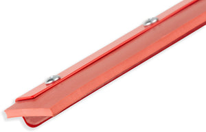 Jalador Flo-Pac recto de hule rojo con marco de acero 24"
