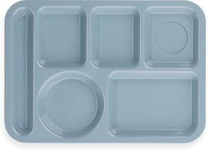 Charola ABS izquierda de 6 compartimentos 10" x 14" azul pizarra