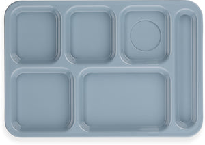 Charola ABS derecha de 6 compartimentos 10" x 14" azul pizarra