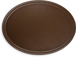 Charola ovalada Griptite 2 31" x 24" café