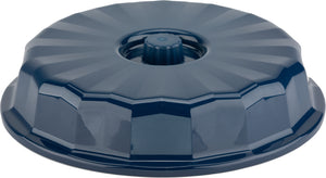 Tropez Entree Dome, High-Temp 9-1/2"D 2" azul