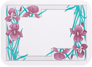 Cubierta desechable para charola patrón Iris Garden 13-5/8" x 18-3/4" paquete con 1000 piezas