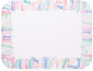 Cubierta desechable para charola patrón Watercolors 12-3/4" x 16-5/8" paquete con 1000 piezas