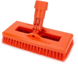 Cepillo Swivel Scrub Codificado 8" Naranja