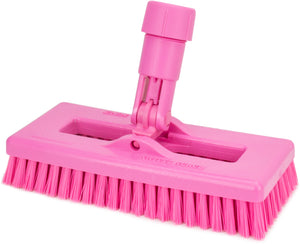 Cepillo Swivel Scrub Codificado 8" Rosa