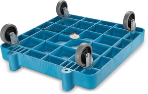 Base rodante E-Z Glide para rack de lavavajilla con asa 22.5" x 22.5" x 39.5" azul