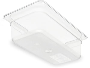 Inserto tercio StorPlus de policarbonato 4" profundidad transparente
