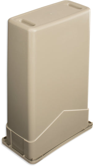 Bote rectangular TrimLine de plástico 23 galones beige