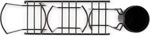 Organizador Wire Form para Vasos Tapas y Popotes 3 Compartimentos Negro