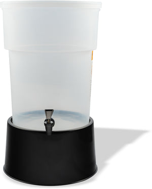 Dispensador Redondo de Bebidas con Base 5 Galones Negro