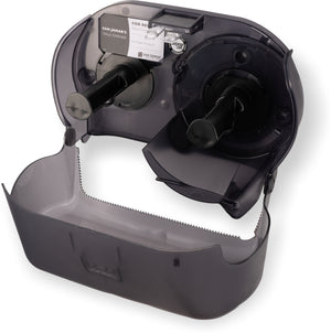 Dispensador Oceans Versatwin para papel higiénico estándar doble negro
