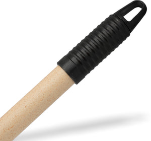 Mango Metálico Tipo Madera con Punta Metálica 60" Beige