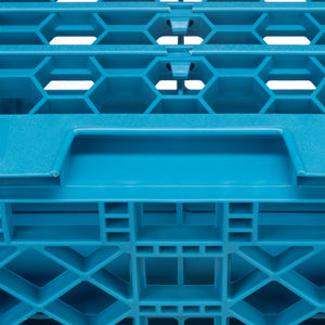 Rack OptiClean para vasos con 16 compartimentos y 3 extensiones 8.72" azul Carlisle