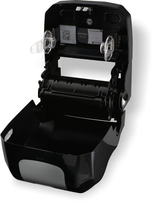 Dispensador Summit Simplicity Essence mecánico sin contacto para toalla negro/acero inoxidable