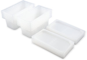 Inserto Mod Pan tercio con tapa 4 qt translúcido
