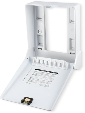 Dispensador TrueFold para toalla C-fold o multifold blanco