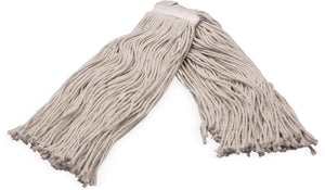 Cabezal de trapeador de algodón corte abierto 24 oz blanco