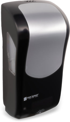 Dispensador híbrido Summit Rely para jabón en espuma 900 ml negro/acero inoxidable