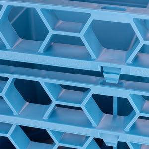 Extensión abierta OptiClean para rack de vasos 1.5" azul Carlisle