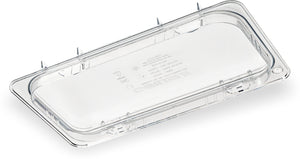 Tapa abatible doble ranura StorPlus EZ Access para inserto tercio transparente