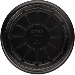 Plato desechable de alta temperatura 9" negro caja con 500