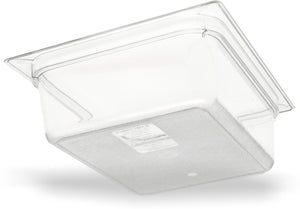 Inserto medio StorPlus de policarbonato 4" profundidad transparente