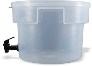 Dispensador Redondo de Bebidas 3 Galones Transparente
