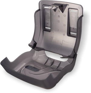 Dispensador Ultrafold compacto con ventana para toallas dobladas negro