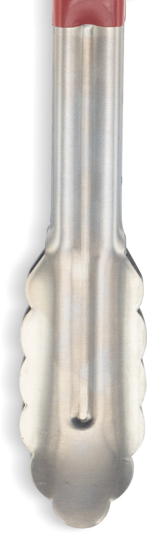 Pinza Dura-Kool de acero inoxidable con mango PVC 9.5" roja