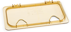 Tapa abatible ranurada StorPlus High Heat para inserto tercio ámbar