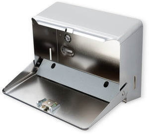 Dispensador metálico mini para toalla multifold 250 hojas o C-fold 150 hojas cromado