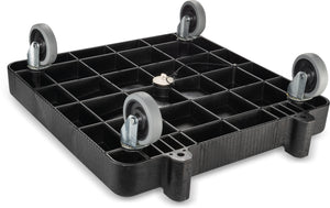 Base rodante E-Z Glide para rack de lavavajilla con asa 22.5" x 22.5" x 39.5" negra