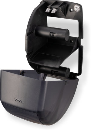 Dispensador Oceans Duett para papel higiénico estándar doble negro