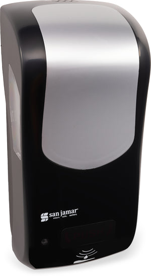 Dispensador híbrido Summit Rely para jabón líquido y loción 900 ml negro/acero inoxidable