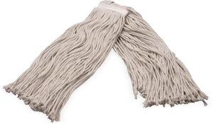 Cabezal de trapeador de algodón corte abierto 32 oz blanco