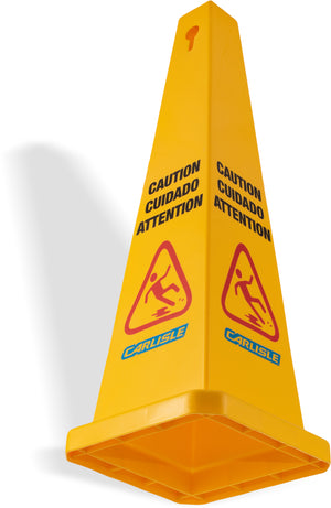 Cono de precaución 36" amarillo