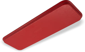 Charola Glasteel sólida para display y panadería 8.75" x 25.5" roja