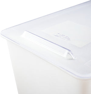 Contenedor de ingredientes con ruedas 44 gal blanco